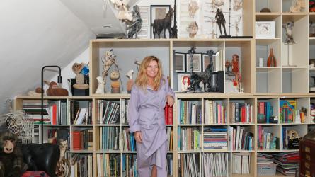 Emma in her studio, at her Wirral home (c) Kirsty Thompson