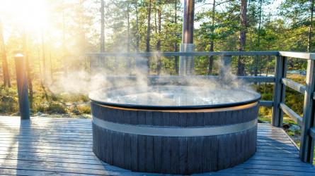 Wells had the most log cabins with hot tubs within 15 miles of the city